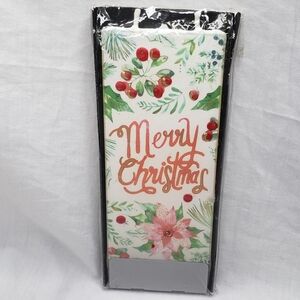 Flatyz Merry Christmas Flat Candle Handmade In Lithuania Steel Base